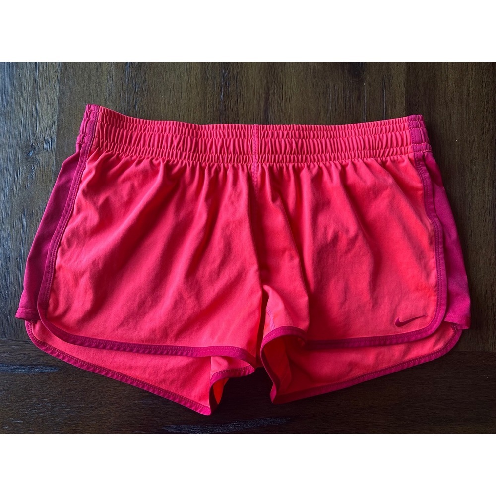 Nike Womens Tempo Running Shorts Pink Red Dri-FIT Mesh Athletic Gym Medium